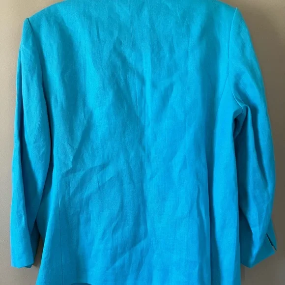 Talbots Women's Blue Blazer - Picture 3 of 9